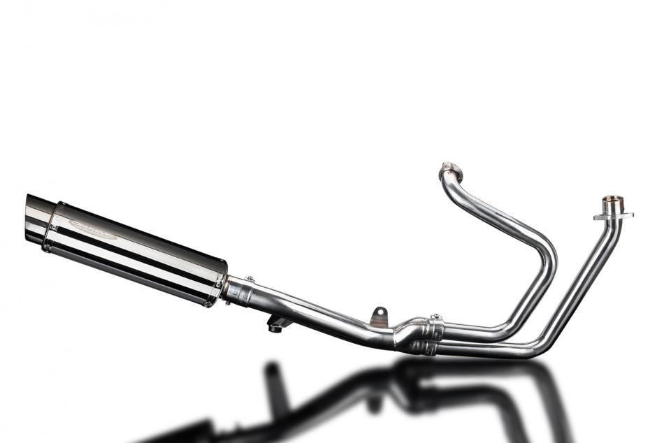 HONDA NT650V DEAUVILLE 1998-2005 Echappement Complet Silencieux 350mm Rond Inox