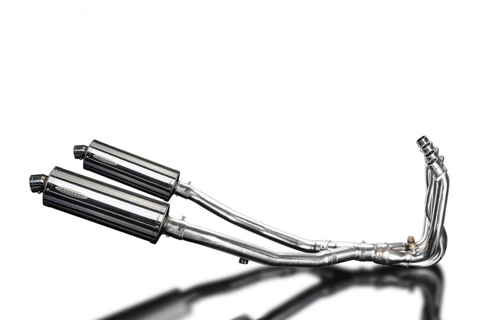 KAWASAKI ZZR1400 2008-2011 Echappement Complet 4-2 DECAT Pot 350mm Ovale Inox