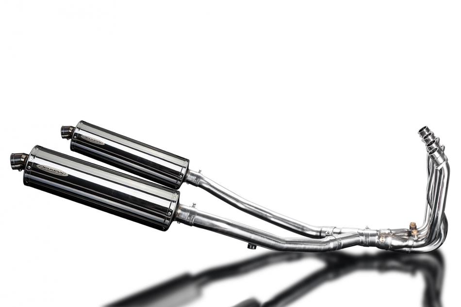 KAWASAKI ZZR1400 2008-2011 Echappement Complet 4-2 DECAT Pot 450mm Ovale Inox