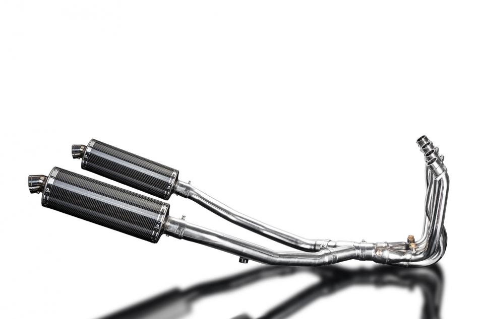 KAWASAKI ZZR1400 2008-2011 Echappement Complet 4-2 DECAT Pot 350mm Ovale Carbone