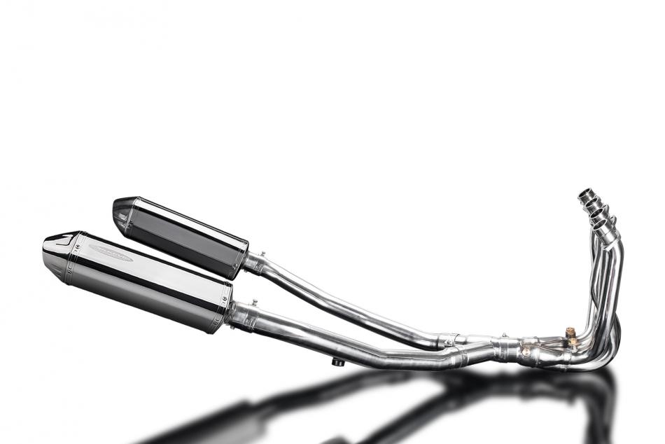KAWASAKI ZZR1400 2008-2011 Echappement Complet 4-2 DECAT Pot320mm Tri-Ovale Inox