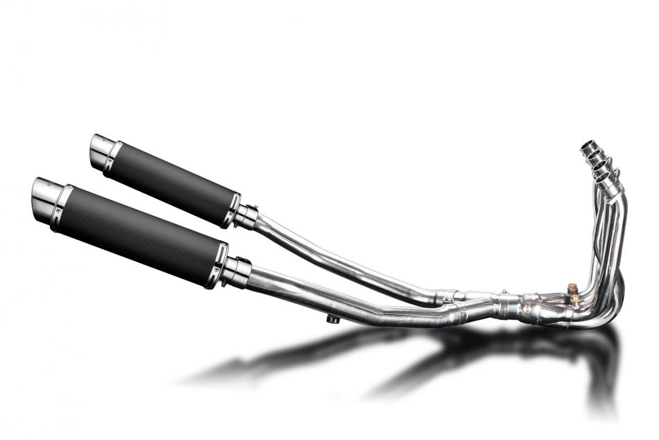 KAWASAKI ZZR1400 2008-2011 Echappement Complet 4-2 DECAT Pot 350mm Rond Carbone