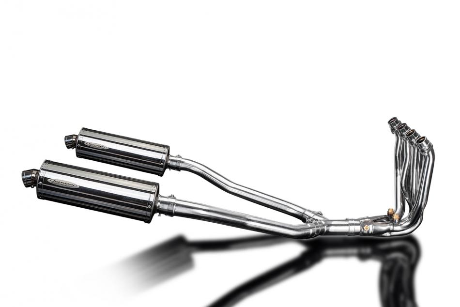 KAWASAKI GTR1400 2007-2020 Echappement Complet 4-2 Pot 350mm Ovale Inox