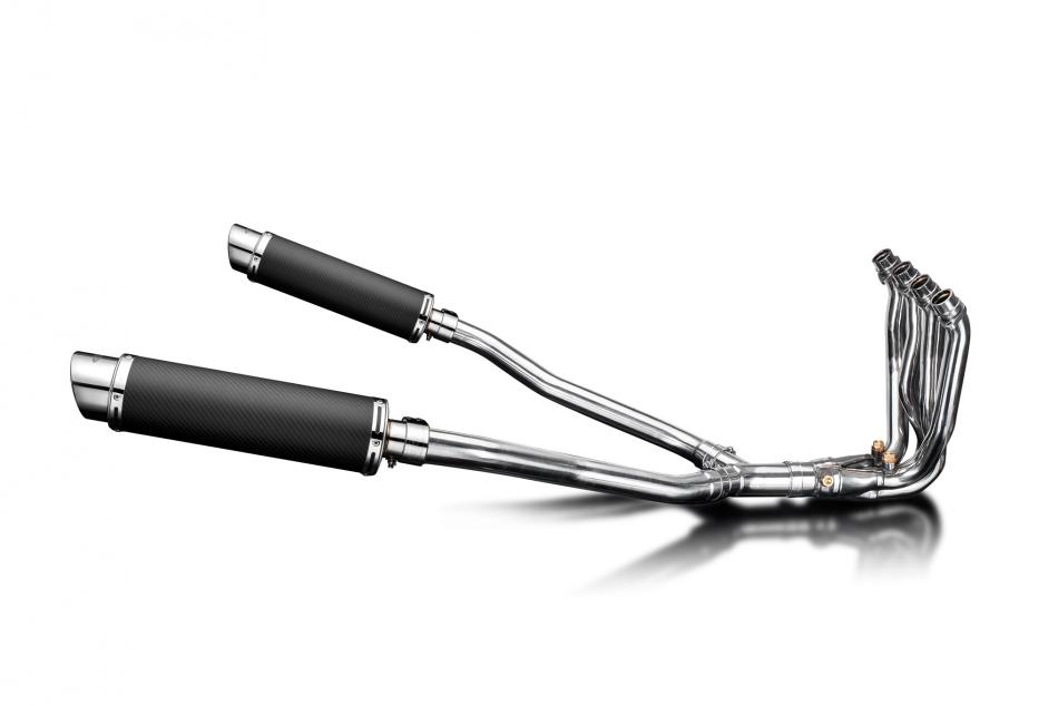 KAWASAKI GTR1400 2007-2020 Echappement Complet 4-2 Pot 350mm Rond Carbone