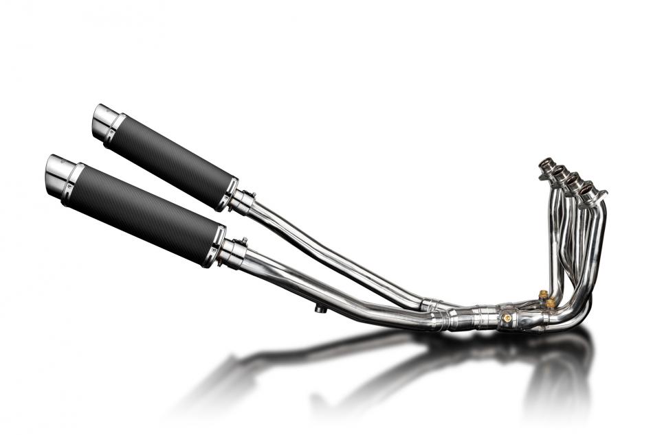 KAWASAKI ZZR1400 2006-2007 Echappement Complet DECAT 4-2 Pot 350mm Rond Carbone