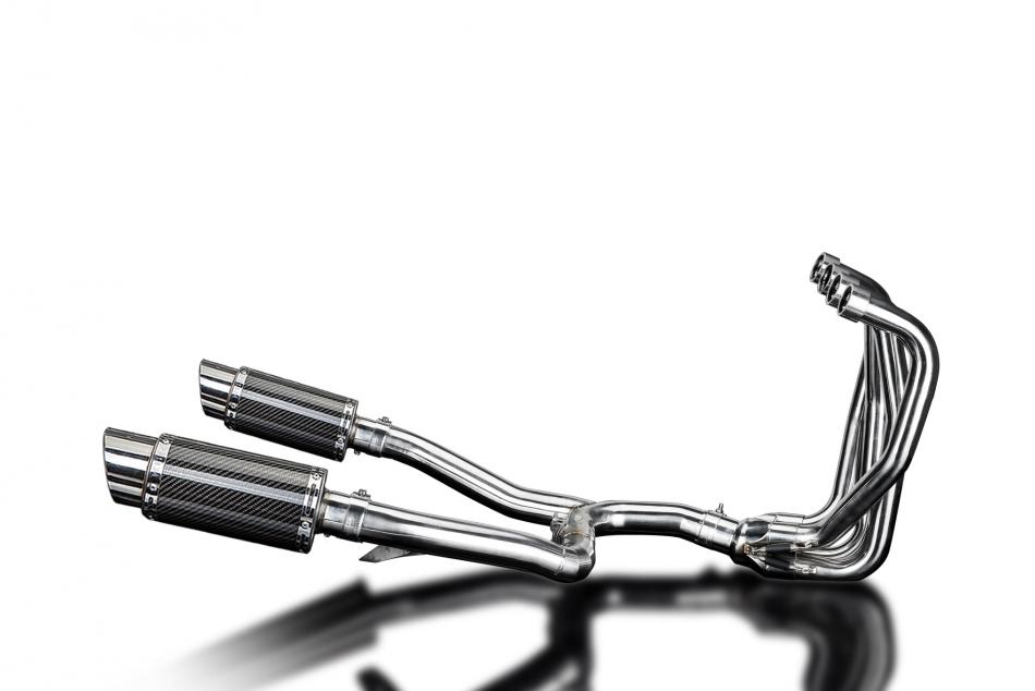 KAWASAKI ZZR1100 1990-2001 Echappement Complet 4-2 Pot 200 Rond Carbone PISTE