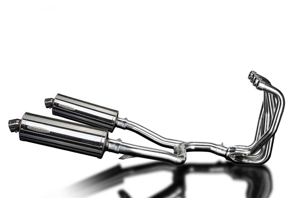 KAWASAKI ZZR1100 1990-2001 Echappement Complet 4-2 Silencieux 350mm Ovale Inox