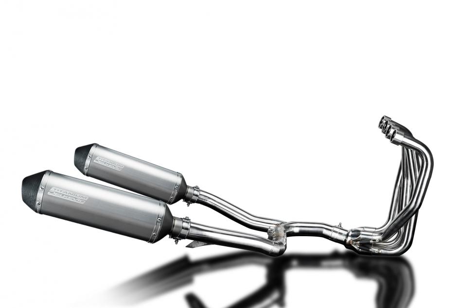 KAWASAKI ZZR1100 1990-2001 Echappement Complet 4-2 Silencieux 343 X-Ovale Titane