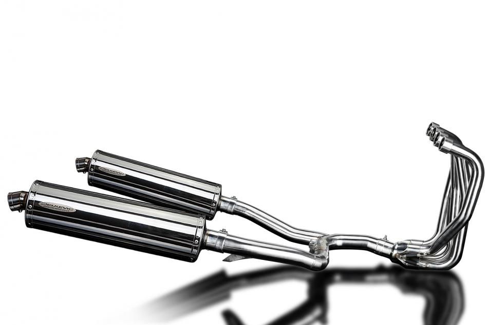 KAWASAKI ZZR1100 1990-2001 Echappement Complet 4-2 Silencieux 450mm Ovale Inox