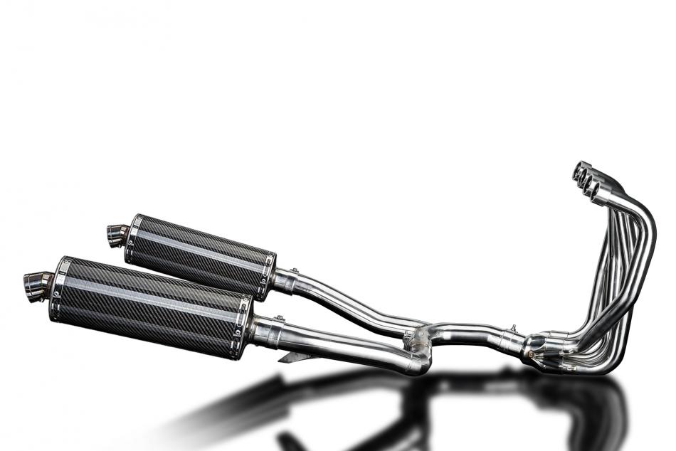 KAWASAKI ZZR1100 1990-2001 Echappement Complet 4-2 Silencieux 350mm OvaleCarbone