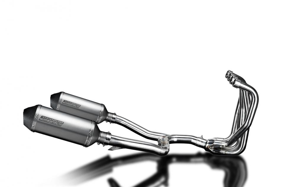 KAWASAKI ZZR1100 1990-2001 Echappement Complet 4-2 Pot 260mm X-Ovale Titane