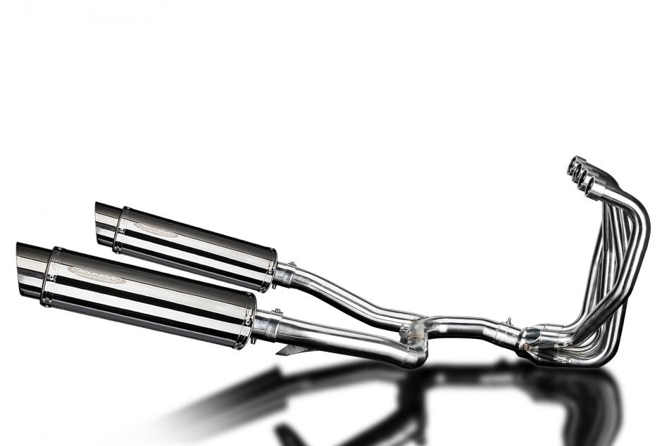 KAWASAKI ZZR1100 1990-2001 Echappement Complet 4-2 Pot 350mm Rond Inox