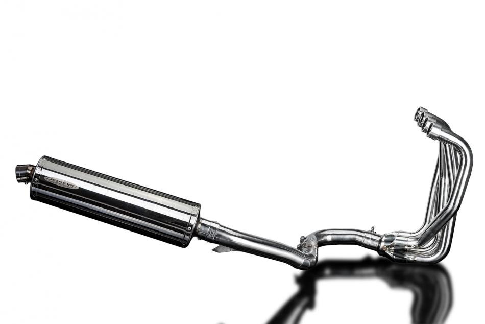 KAWASAKI ZZR1100 1990-2001 Echappement Complet 4-1 Silencieux 450mm Ovale Inox