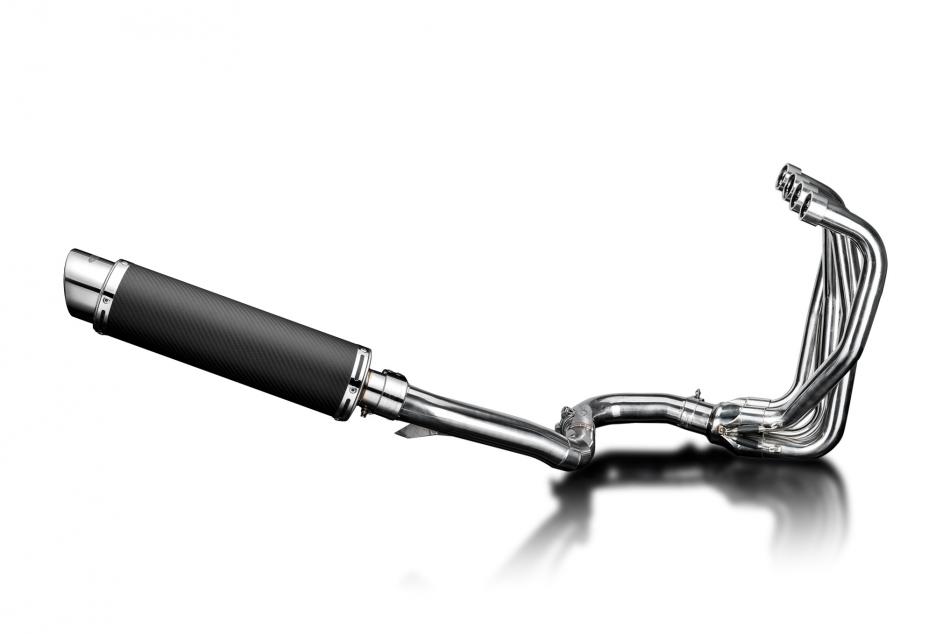 KAWASAKI ZZR1100 1990-2001 Echappement Complet 4-1 Silencieux 350mm Rond Carbone