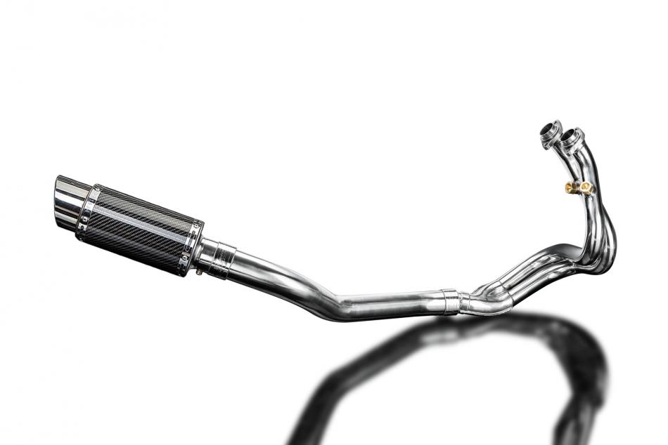 CFMOTO 650NK 2016-2023 Echappement Complet 2-1 Silencieux 200mm Rond Carbone