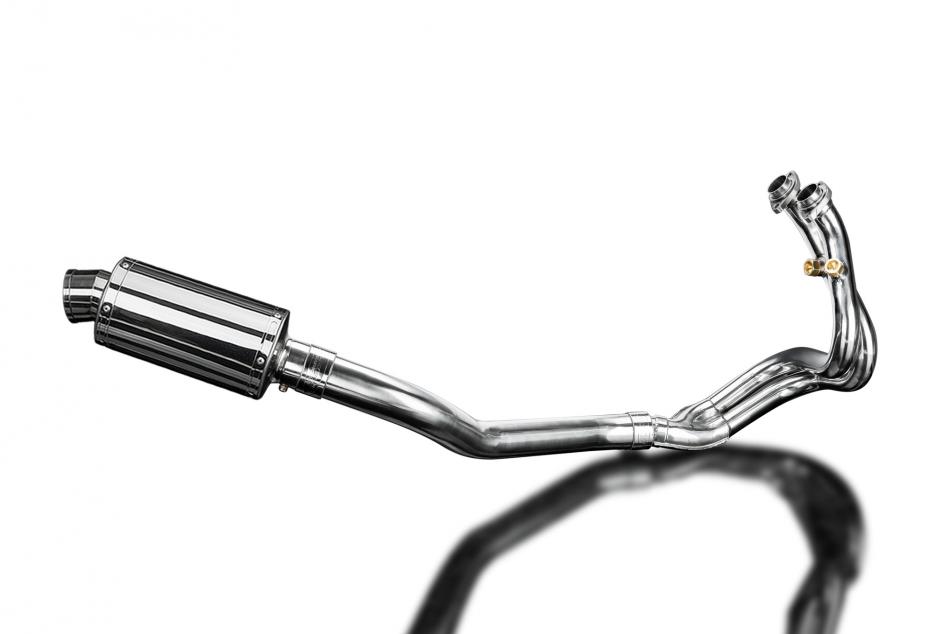 CFMOTO 650NK 2016-2023 Echappement Complet 2-1 Silencieux 225mm Ovale Inox