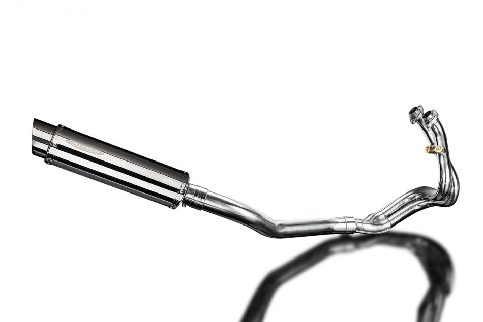 CFMOTO 650NK 2016-2023 Echappement Complet 2-1 Silencieux 350mm Rond Inox