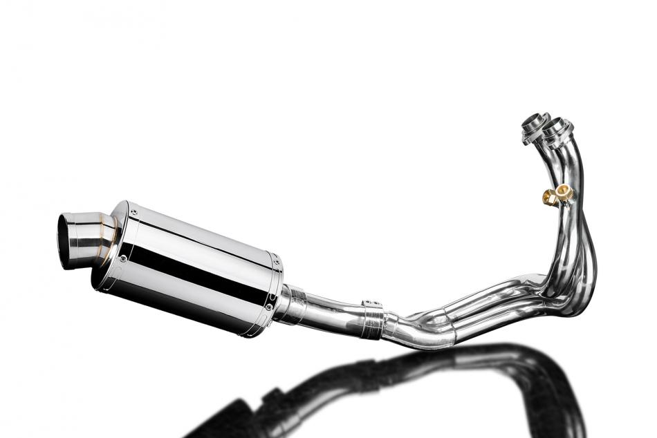 CFMOTO 650NK 2016-2023 Echappement Complet 2-1 Silencieux 225mm Ovale Inox