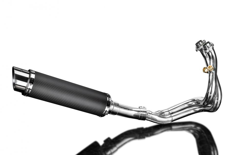 CFMOTO 650NK 2016-2023 Echappement Complet 2-1 Silencieux 350mm Rond Carbone