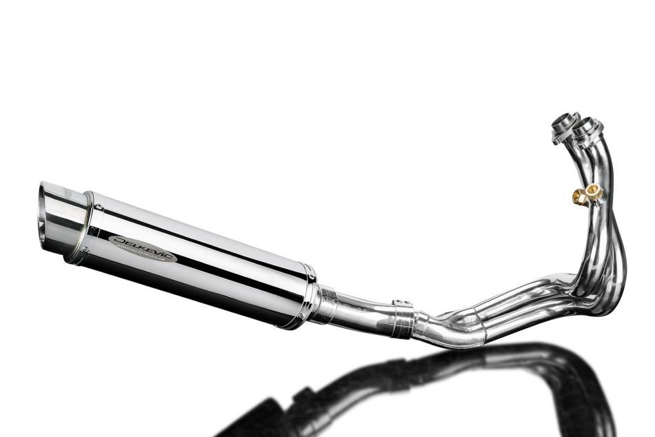 CFMOTO 650NK 2016-2023 Echappement Complet 2-1 Silencieux 350mm Rond Inox