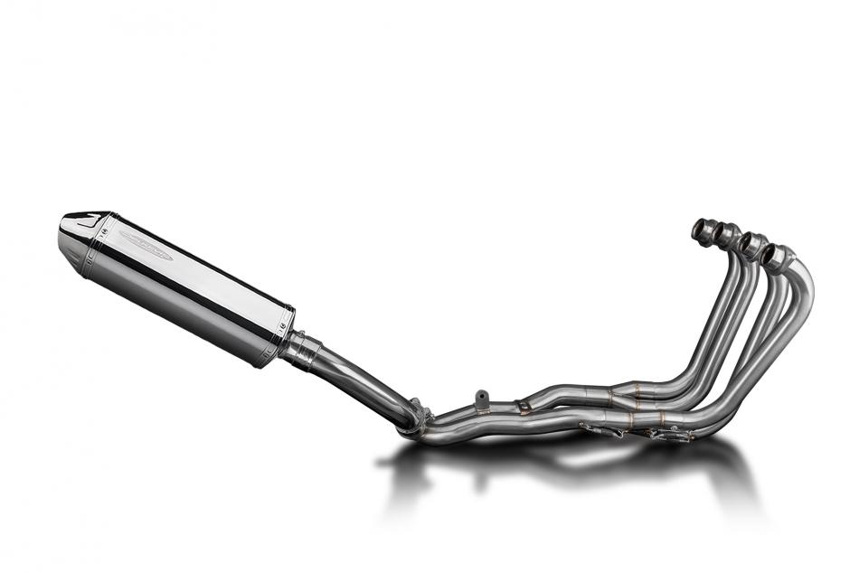 Honda CBR1000F Hurricane 87-99 Echappement 4-1 Silencieux 320mm Tri-Ovale Inox