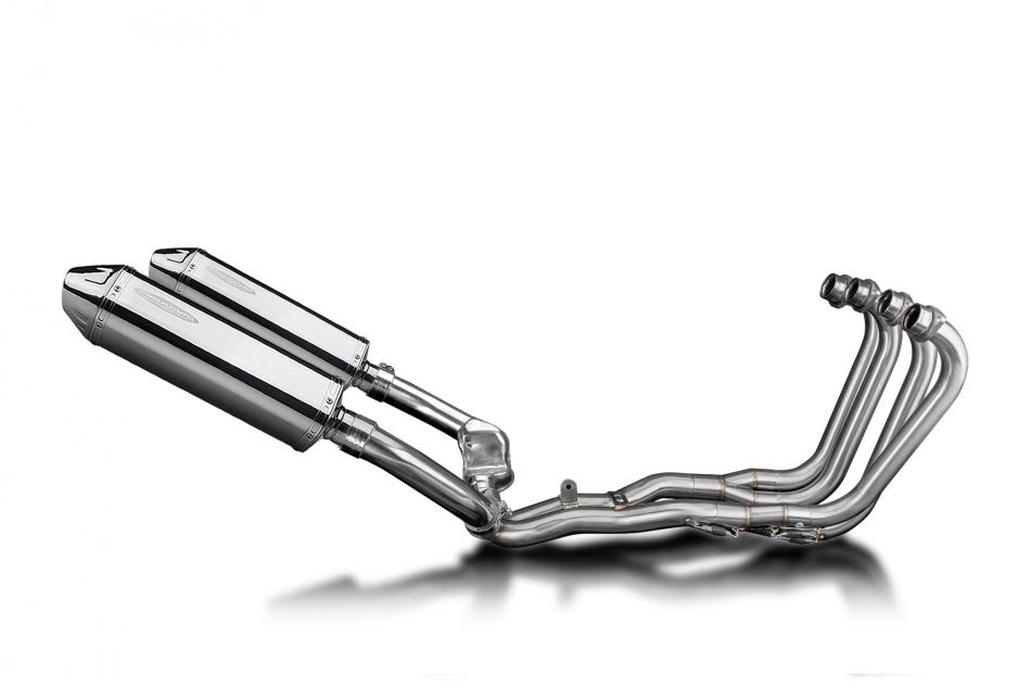 Honda CBR1000F Hurricane 87-99 Echappement 4-2 Silencieux 320mm Tri-Ovale Inox