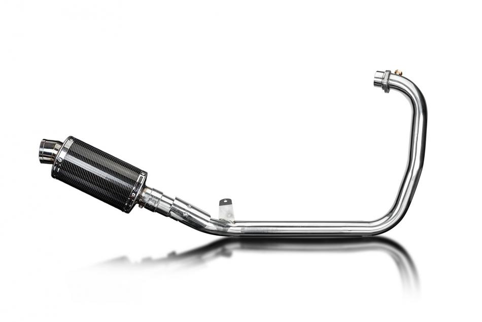 Royal Enfield Scram 411 22-24 Echappement Complet Silencieux 225mm Ovale Carbone