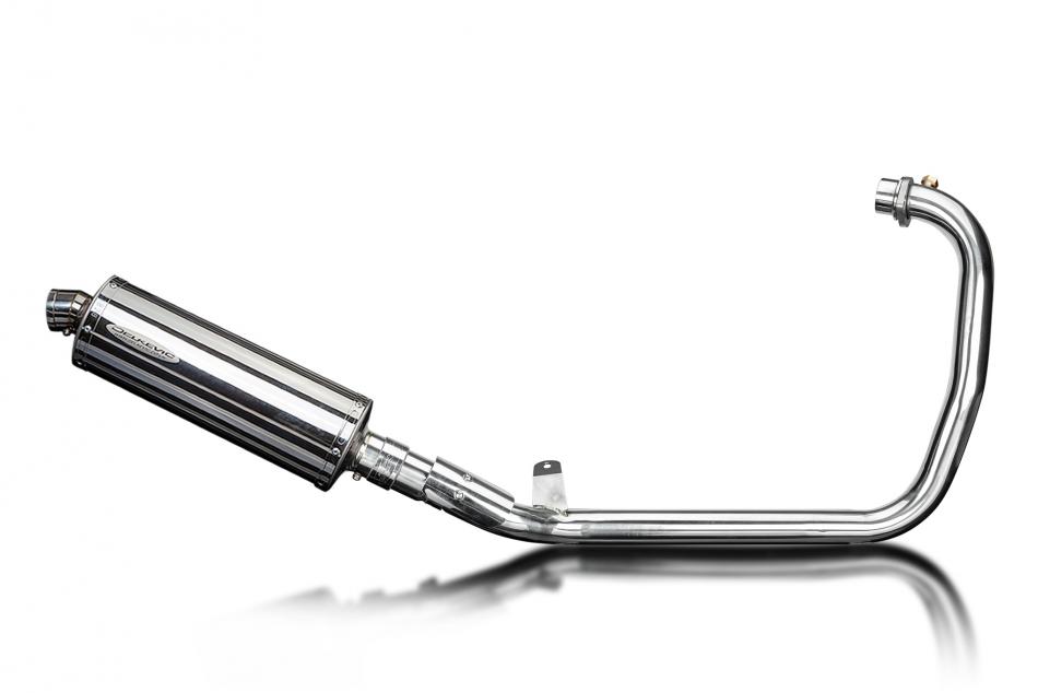 Royal Enfield Scram 411 2022-24 Echappement Complet Silencieux 350mm Ovale Inox