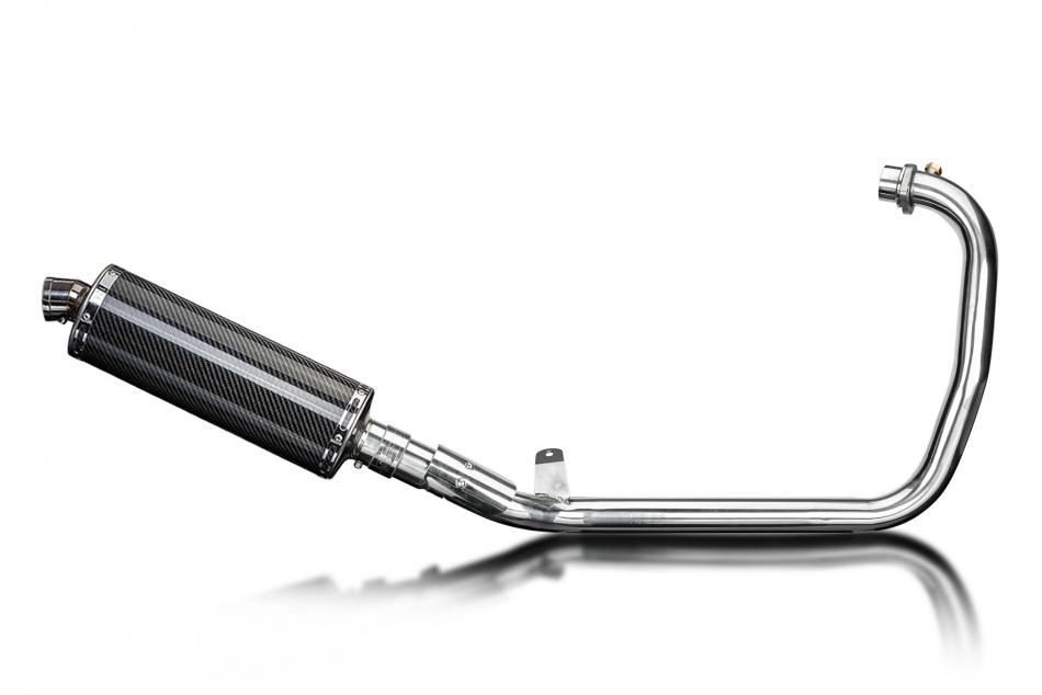 Royal Enfield Scram 411 22-24 Echappement Complet Silencieux 350mm Ovale Carbone