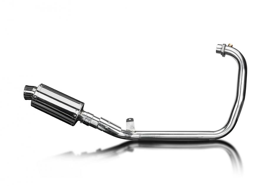 Royal Enfield Scram 411 2022-24 Echappement Complet Silencieux 225mm Ovale Inox