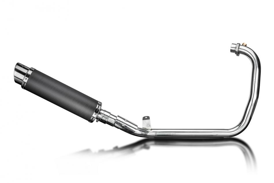 Royal Enfield Scram 411 22-24 Echappement Complet Silencieux 350mm Rond Carbone