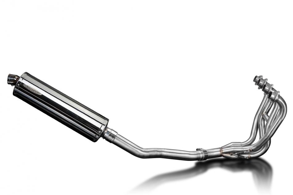 Kawasaki ZZR600D/E ZZR400K/N 90-09 Echappement 4-1 Silencieux 450mm Ovale Inox