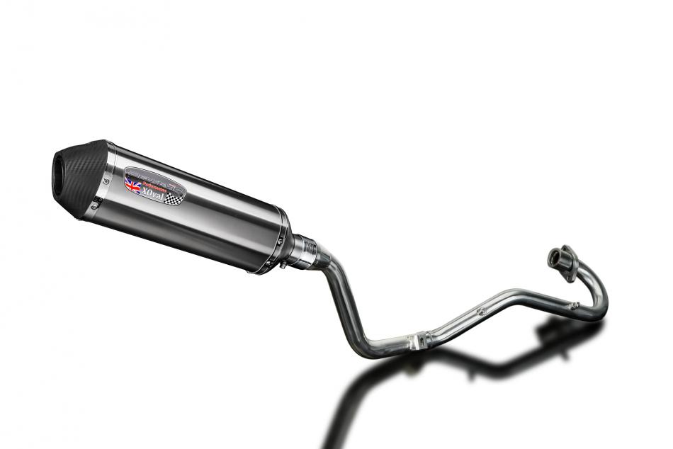 Honda XR125L 2003-2010 Echappement Complet Silencieux 343mm X-Ovale Inox