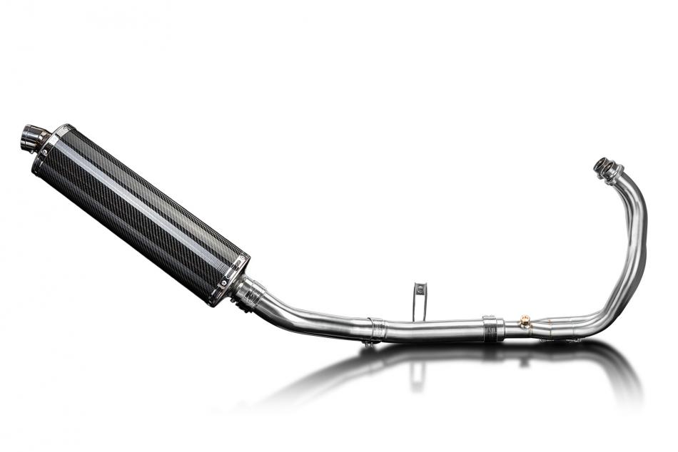 Yamaha XSR700 2021-2024 Echappement Complet 2-1 Silencieux 450mm Ovale Carbone