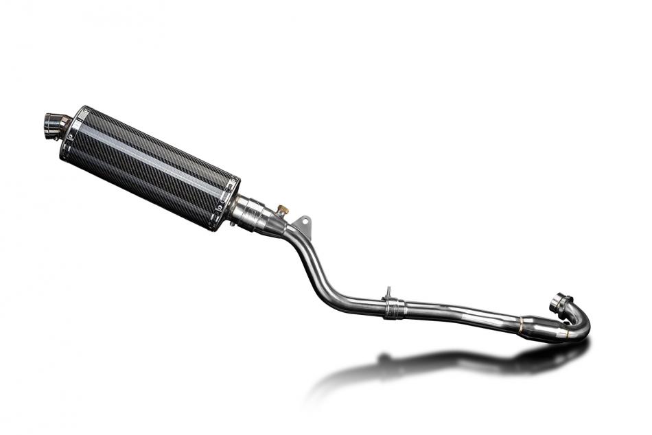 Kawasaki KLX300 2020-24 Delkevic Echappement KIT-Silencieux 350mm Ovale Carbone