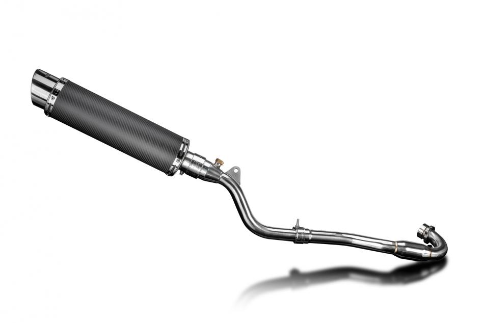 Kawasaki KLX300 2020-2024 Delkevic Echappement KIT-Silencieux 350mm Rond Carbone