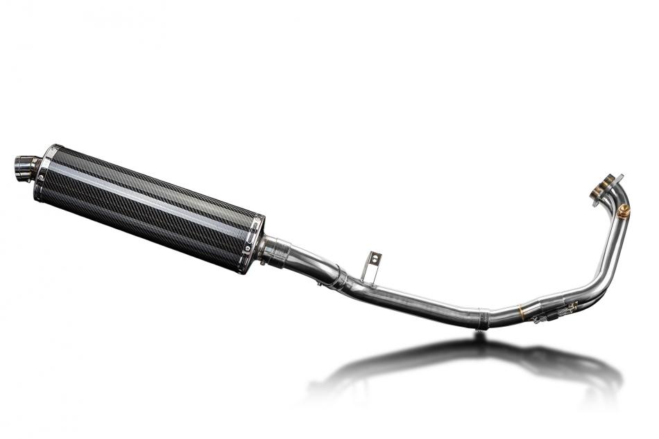 Benelli Leoncino 500 Trail 21-23 Echappement 2-1 Silencieux 450mm Ovale Carbone