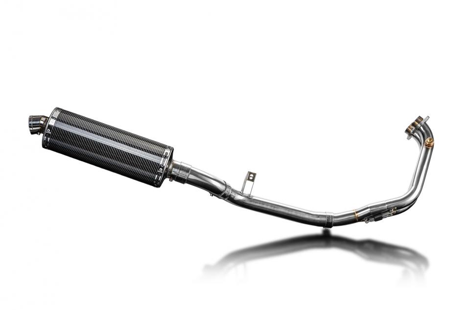 Benelli Leoncino 500 Trail 21-23 Echappement 2-1 Silencieux 350mm Ovale Carbone