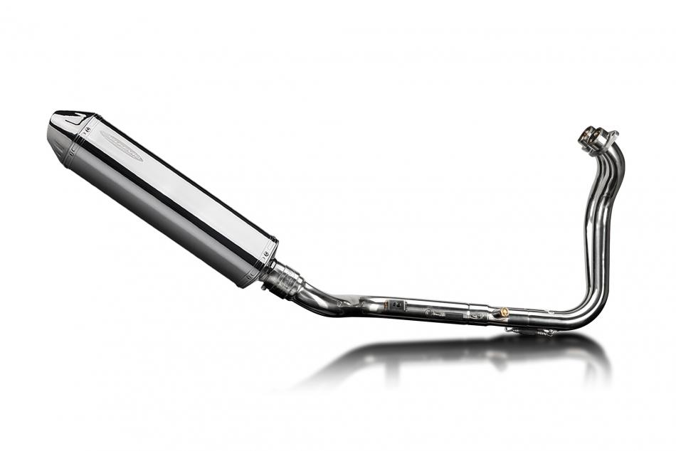 Suzuki GSX-8S 2023-2024 Echappement Complet 2-1 Silencieux 420mm Tri-Ovale Inox