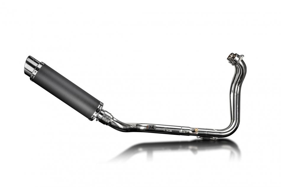 Suzuki GSX-8S 2023-2024 Echappement Complet 2-1 Silencieux 350mm Rond Carbone