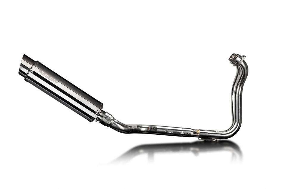 Suzuki GSX-8S 2023-2024 Echappement Complet 2-1 Silencieux 350mm Rond Inox