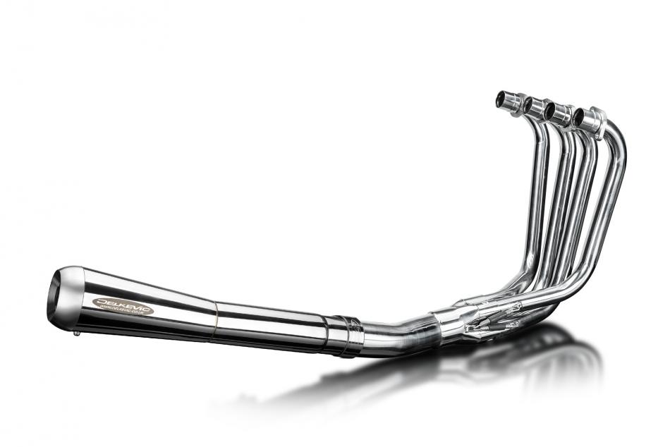 Kawasaki ZR550 Zephyr 90-98 Echappement 4-1 Silencieux A Cone Inverse Inox Poli