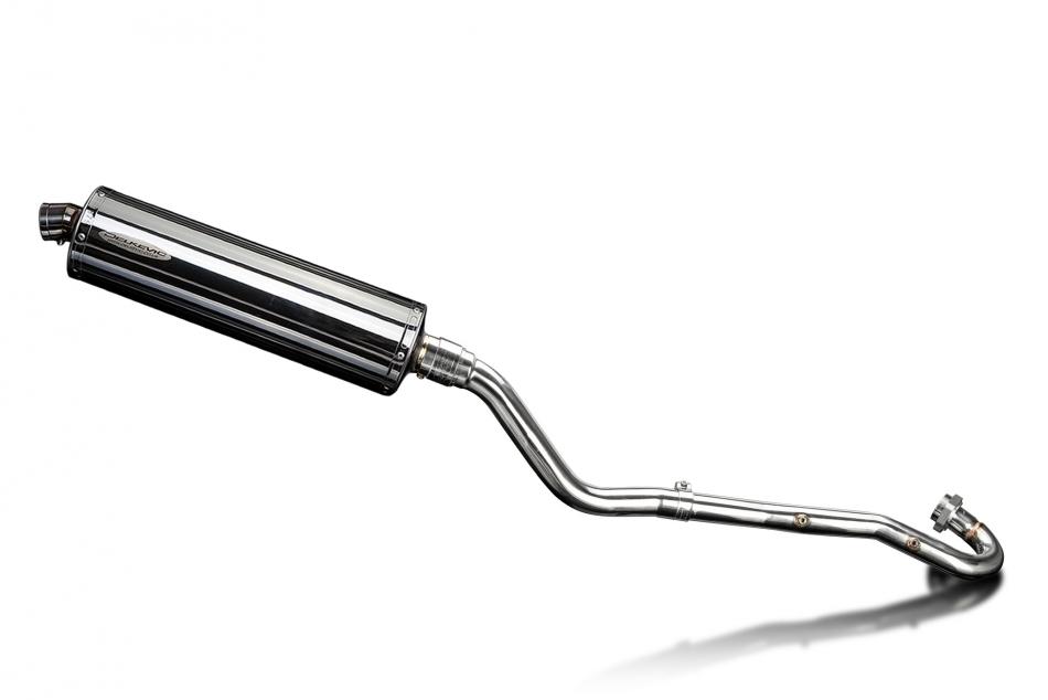Kawasaki KLR650C 1995-2003 Echappement Complet Silencieux 450mm Ovale Inox