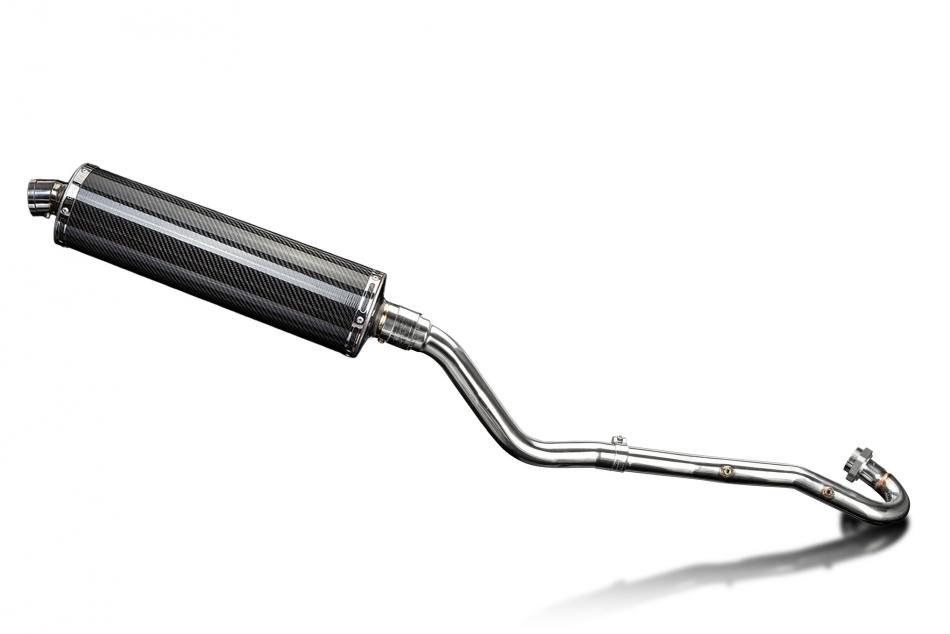 Kawasaki KLR650C 1995-2003 Echappement Complet Silencieux 450mm Ovale Carbone