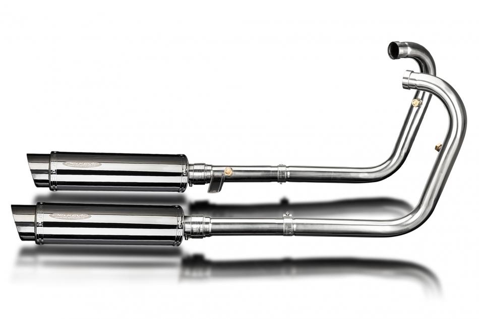 Kawasaki W650 99-06 W800 11-16 Echappement Complet Silencieux 350mm Rond Inox