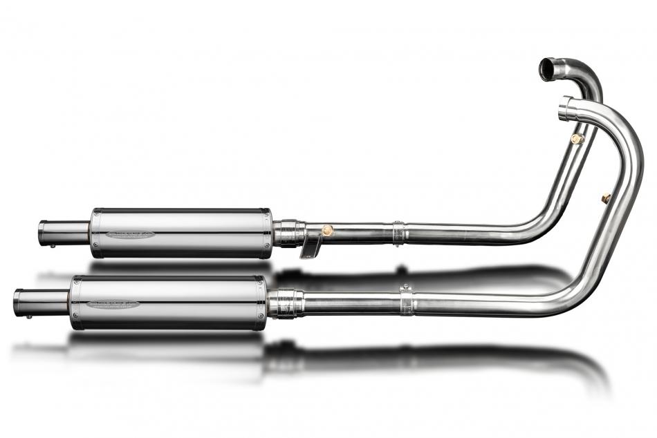 Kawasaki W650 99-06 W800 11-16 Echappement Complet Silencieux 350mm Rond Inox