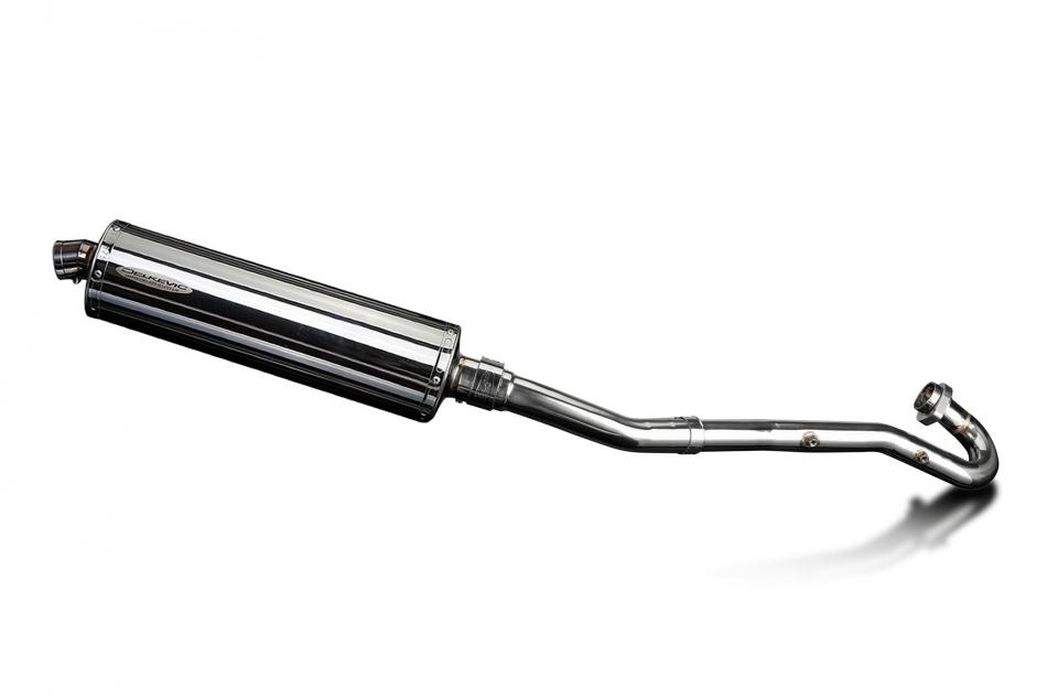 Kawasaki KLR650A 1987-2007 Echappement Complet Silencieux 450mm Ovale Inox