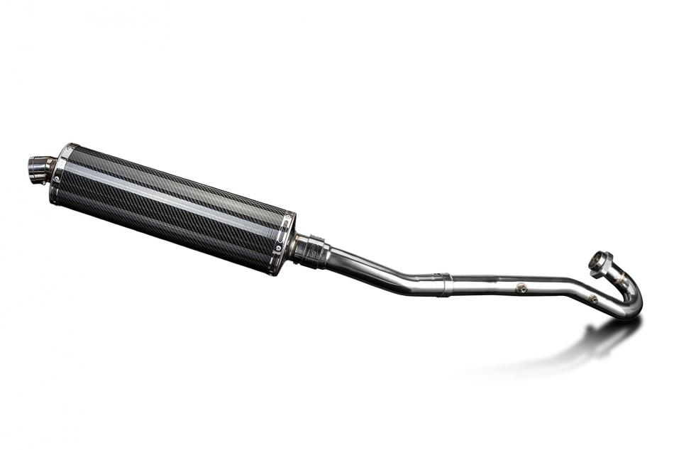 Kawasaki KLR650A 1987-2007 Echappement Complet Silencieux 450mm Ovale Carbone