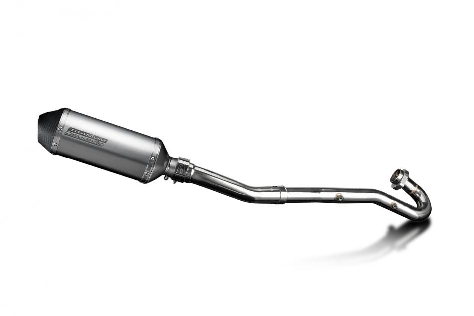 Kawasaki KLR650A 1987-2007 Echappement Complet Silencieux 260mm X-Ovale Titane