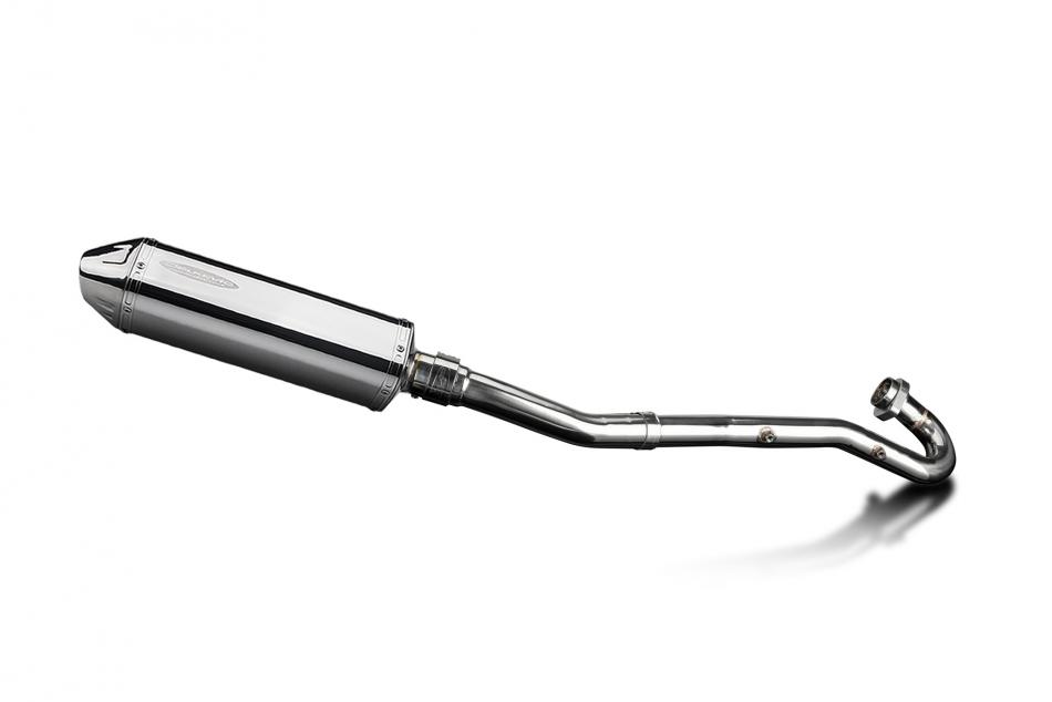 Kawasaki KLR650A 1987-2007 Echappement Complet Silencieux 320mm Tri-Ovale Inox